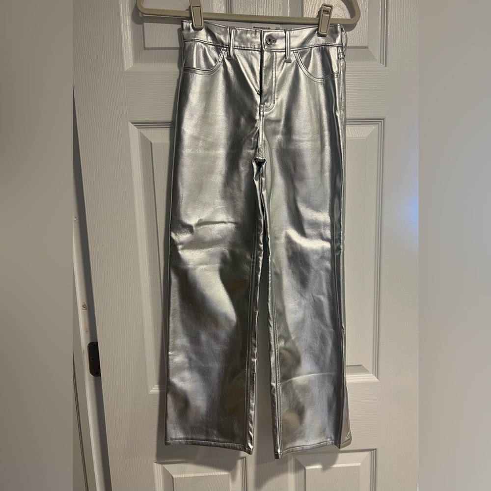 Abercrombie Kids high rise wide leg pants